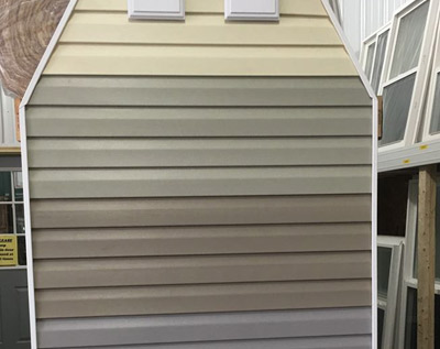 available color selections of vinyl siding