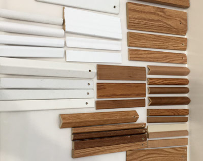 wood finish trim and baseboard